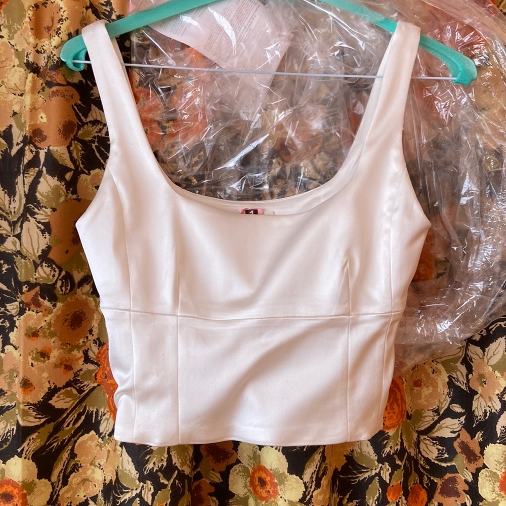SOLD Aritzia Wilfred Shine Satin Bustier